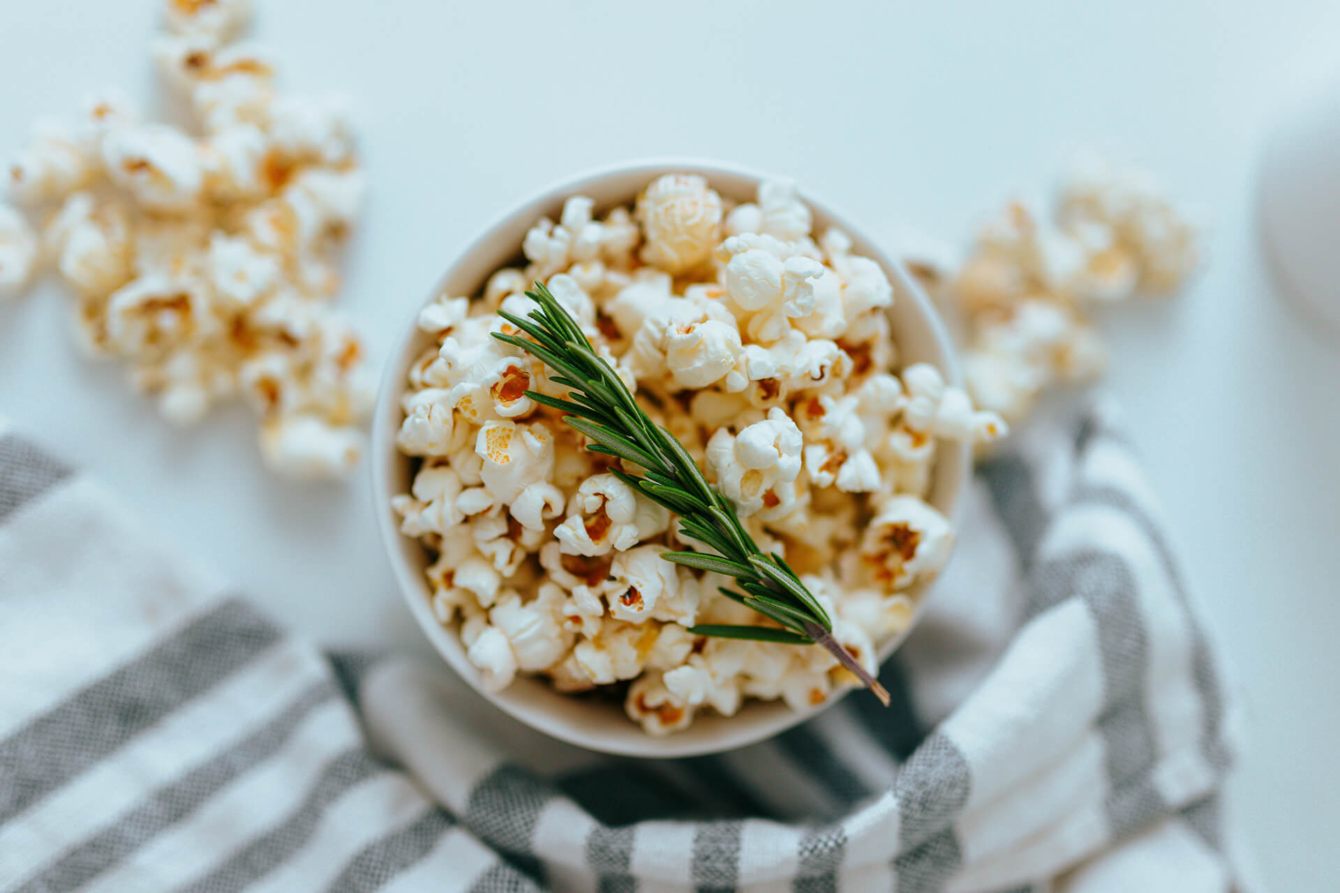 Garlic Herb Butter Popcorn