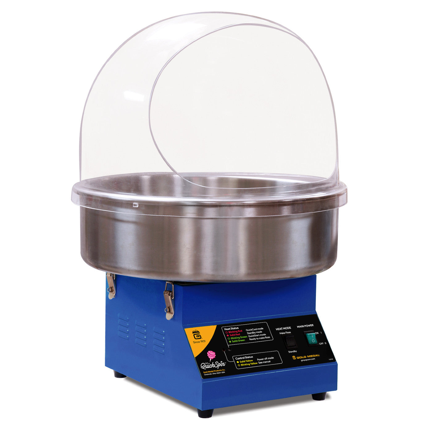 The QuickSpin Single Serve Floss Machine c/w Bubble