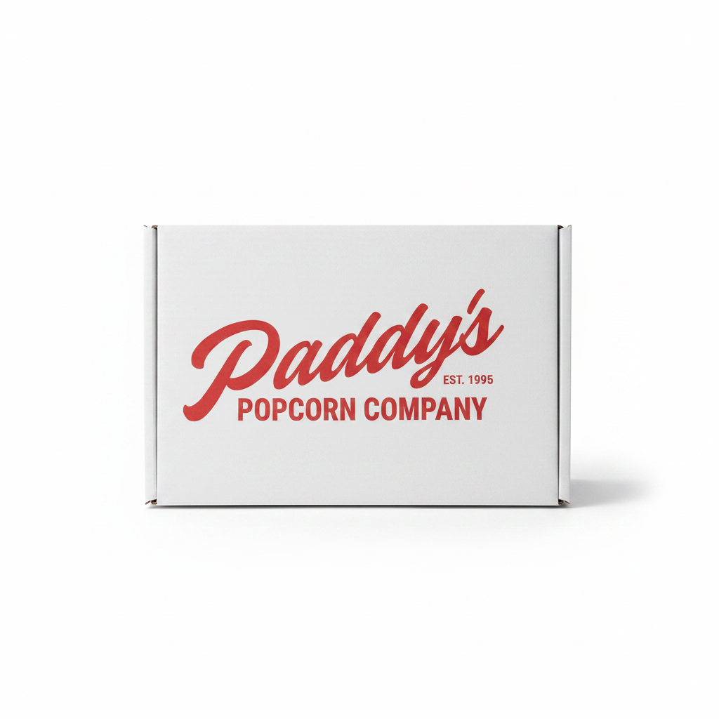 Paddy's Popcorn Box - Straight On
